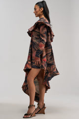 MOOD SWING PRINTED BUBBLE MINI DRESS