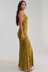 LIGHT LUXE MAXI DRESS IN GREEN