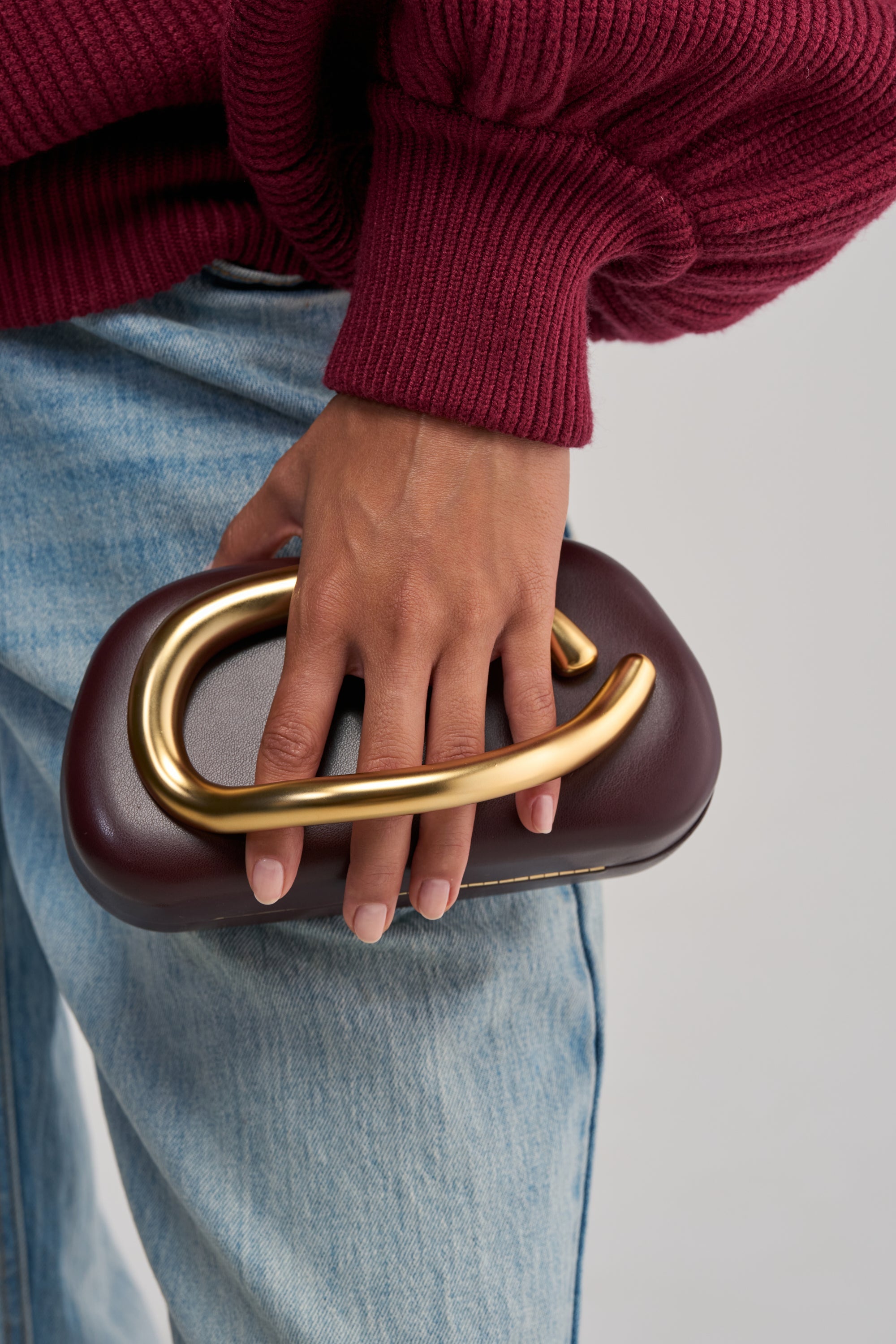 THE CUTEST BURGUNDY CLUTCH