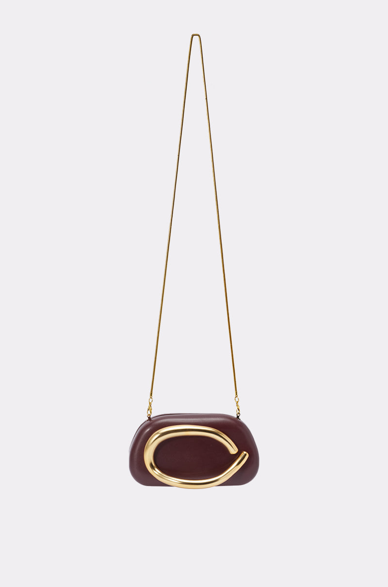 THE CUTEST BURGUNDY CLUTCH