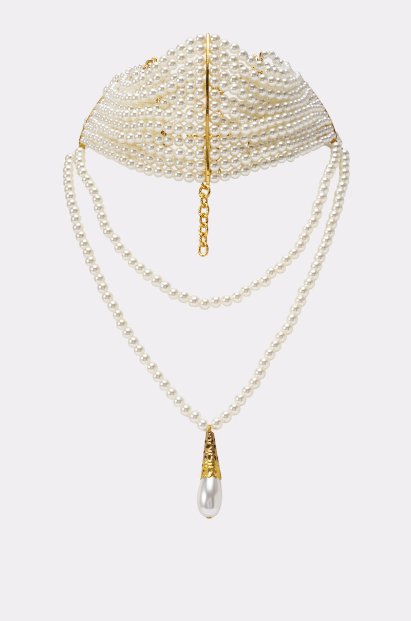 PEARL GIRL LARIAT CHOKER