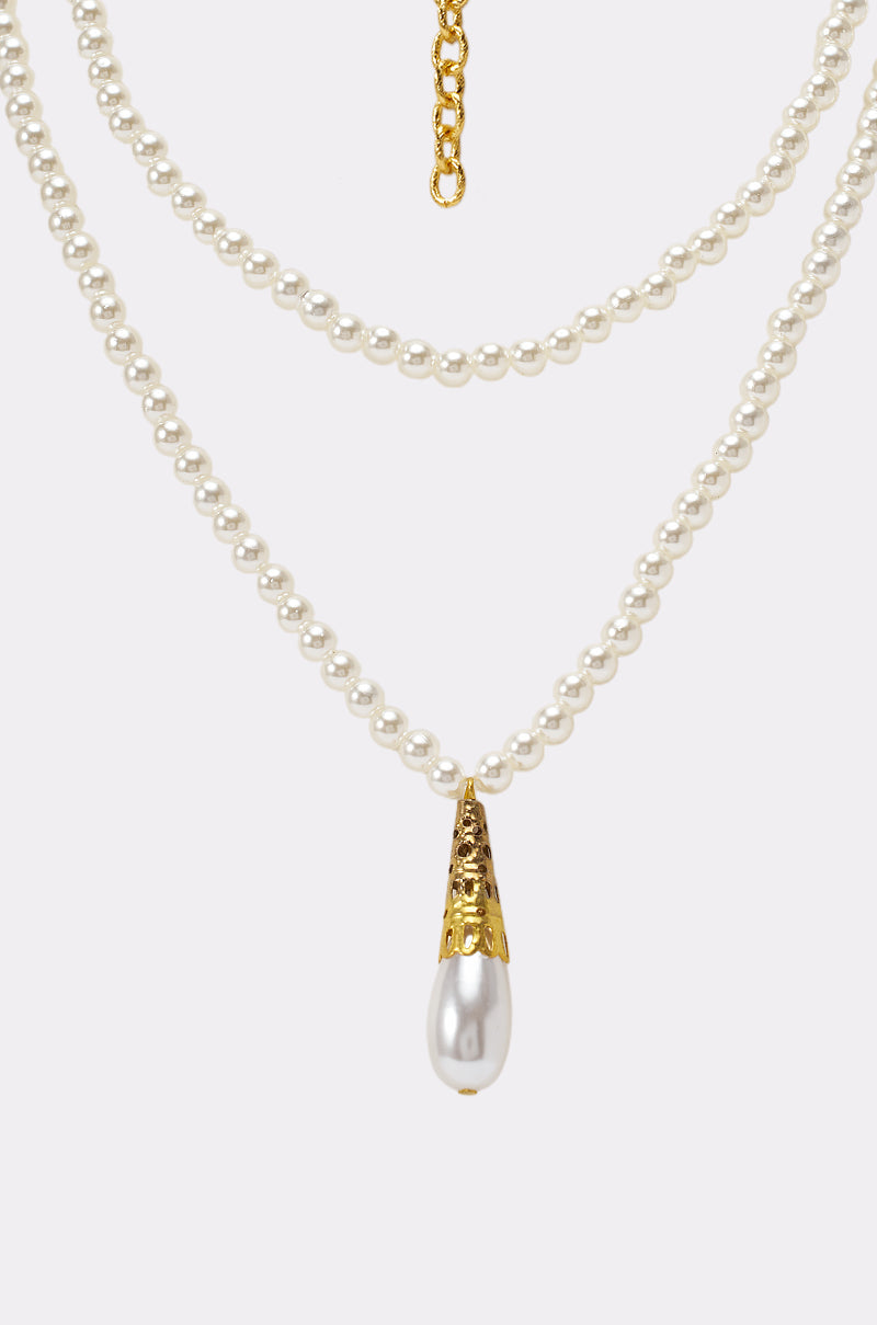 PEARL GIRL LARIAT CHOKER