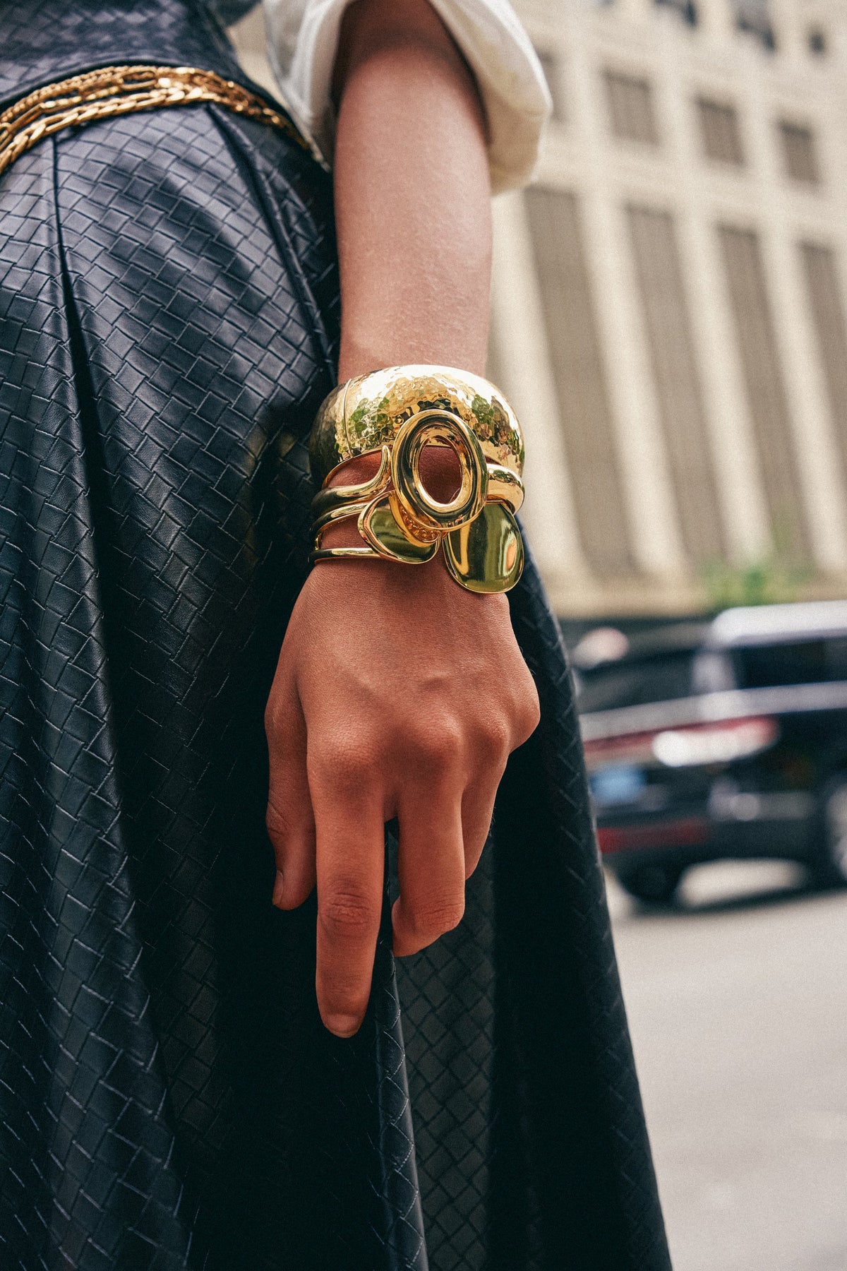 LIQUID GOLD BANGLE STACK