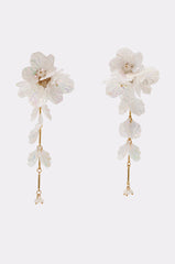 IRIDESCENT FLORAL EARRINGS