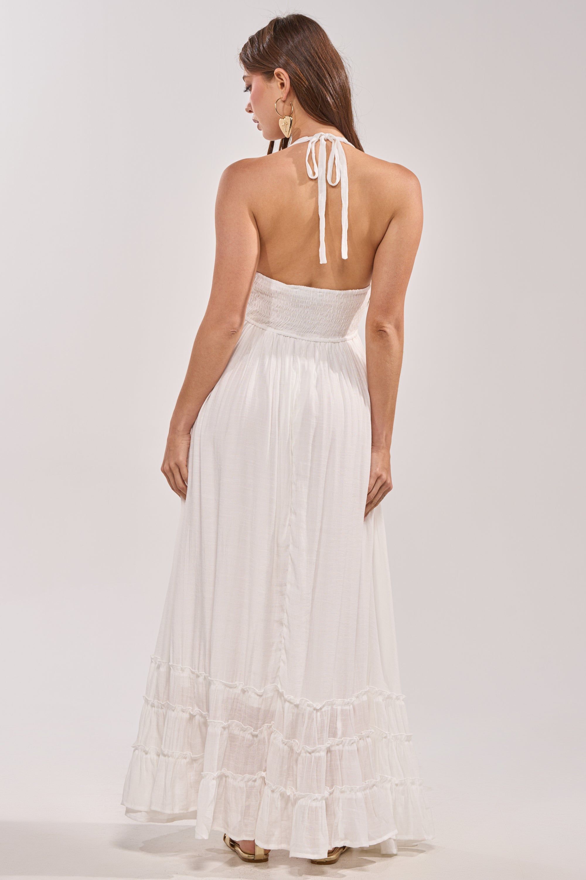 THIS IS MY DATE MAXI DRESS IN WHITE