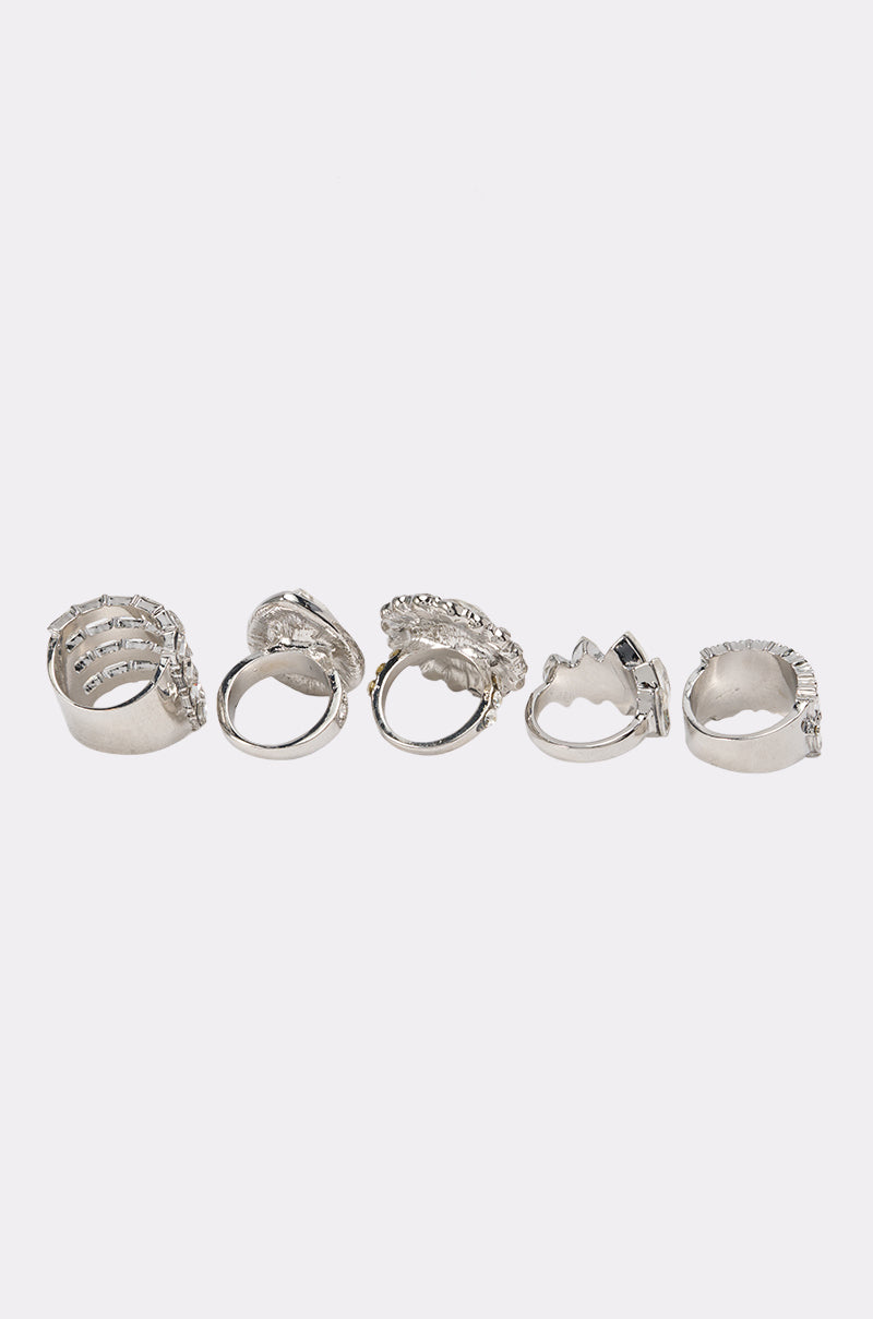 ICED OUT MOMENT RING SET