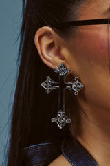 ELITE ENERGY CROSS EARRINGS