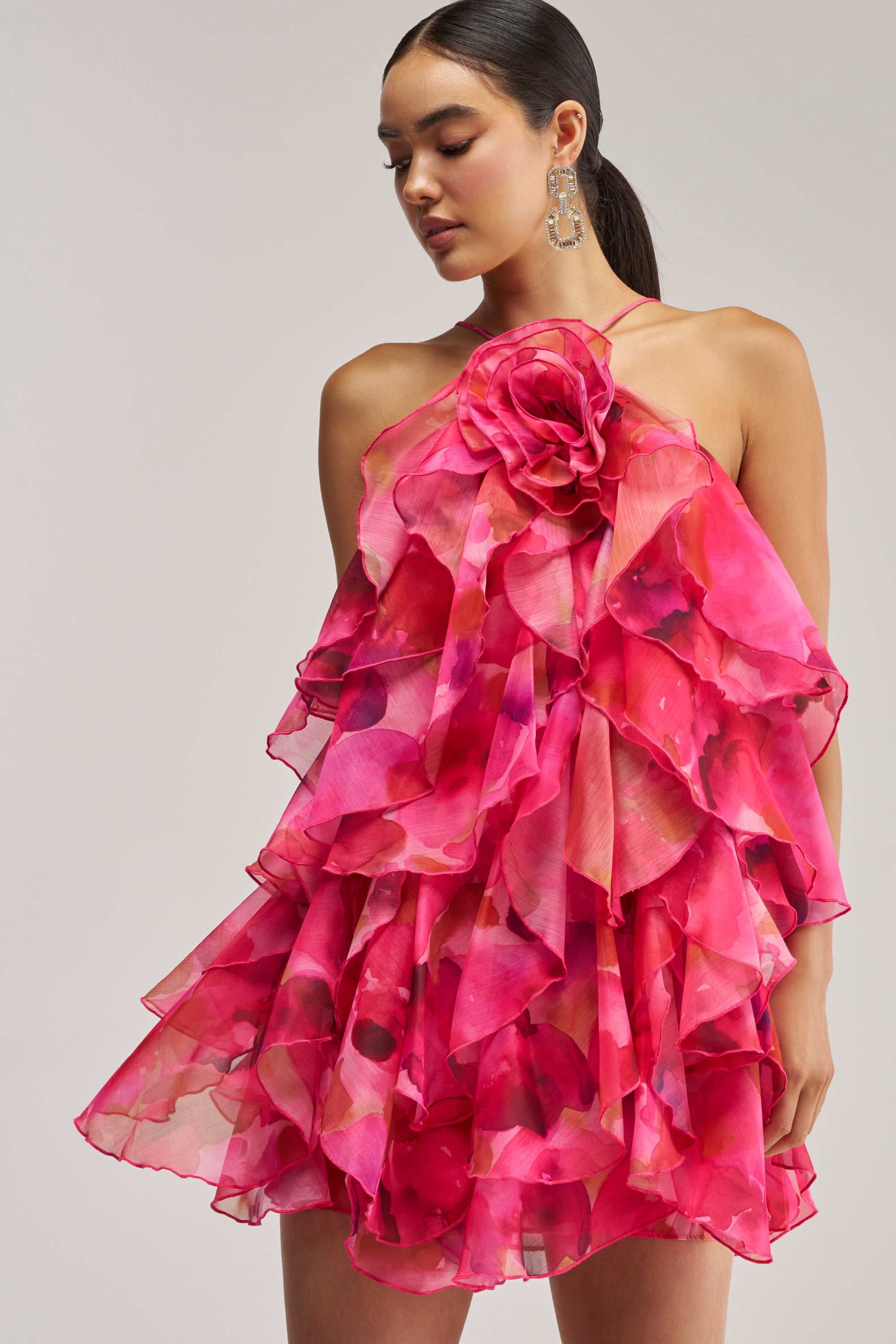 I AM THE PARTY MINI DRESS IN POP PINK