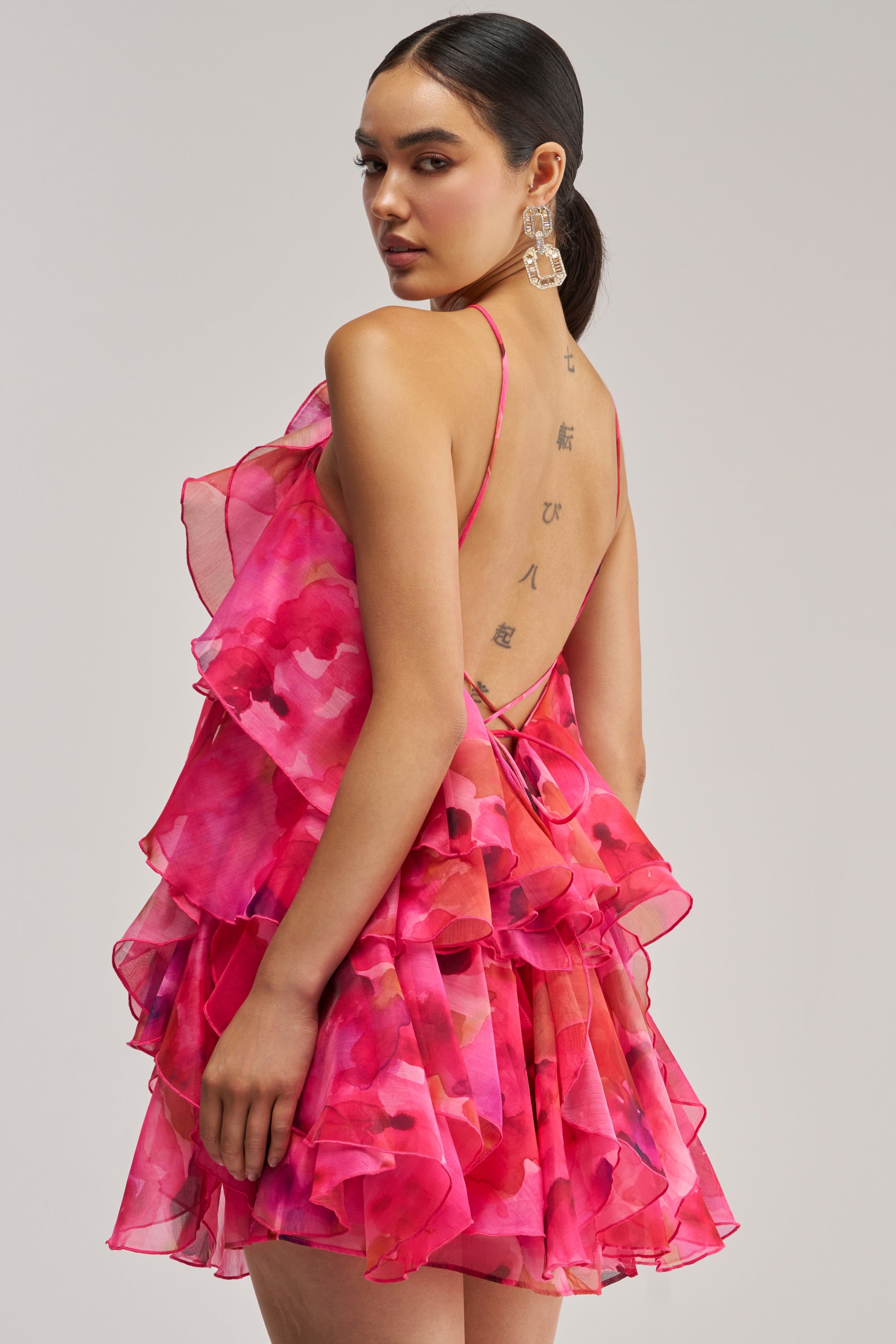 I AM THE PARTY MINI DRESS IN POP PINK