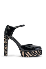 AZALEA WANG INGENIA ZEBRA COLORBLOCKED PUMP