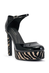 AZALEA WANG INGENIA ZEBRA COLORBLOCKED PUMP