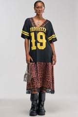 CITY GIRL LAYERED JERSEY MAXI DRESS