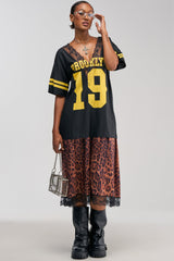 CITY GIRL LAYERED JERSEY MAXI DRESS