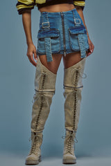 MARY DENIM MINI SKIRT