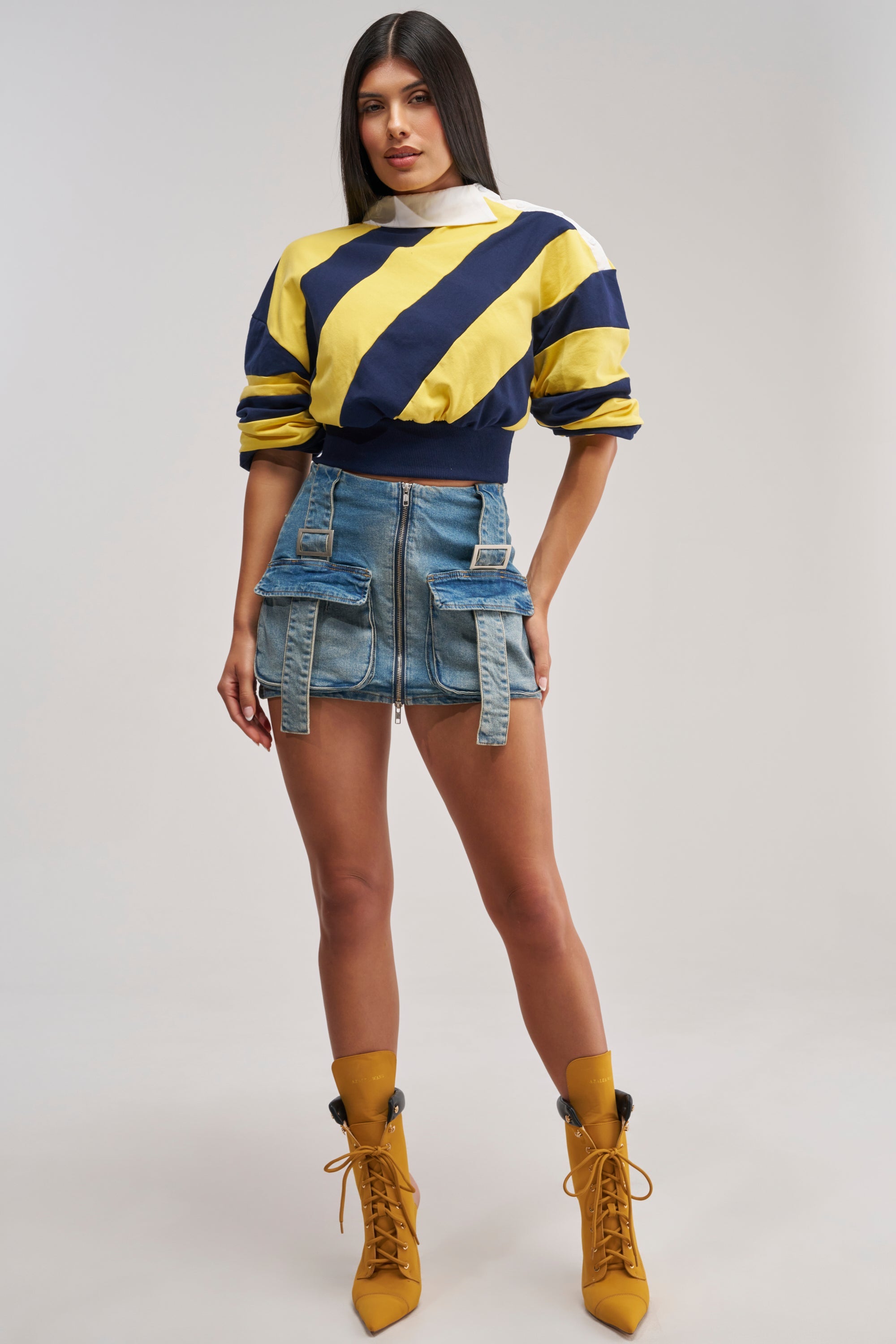 MARY DENIM MINI SKIRT