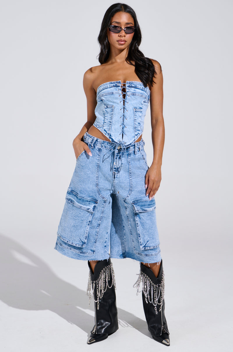 LANA DENIM JORT