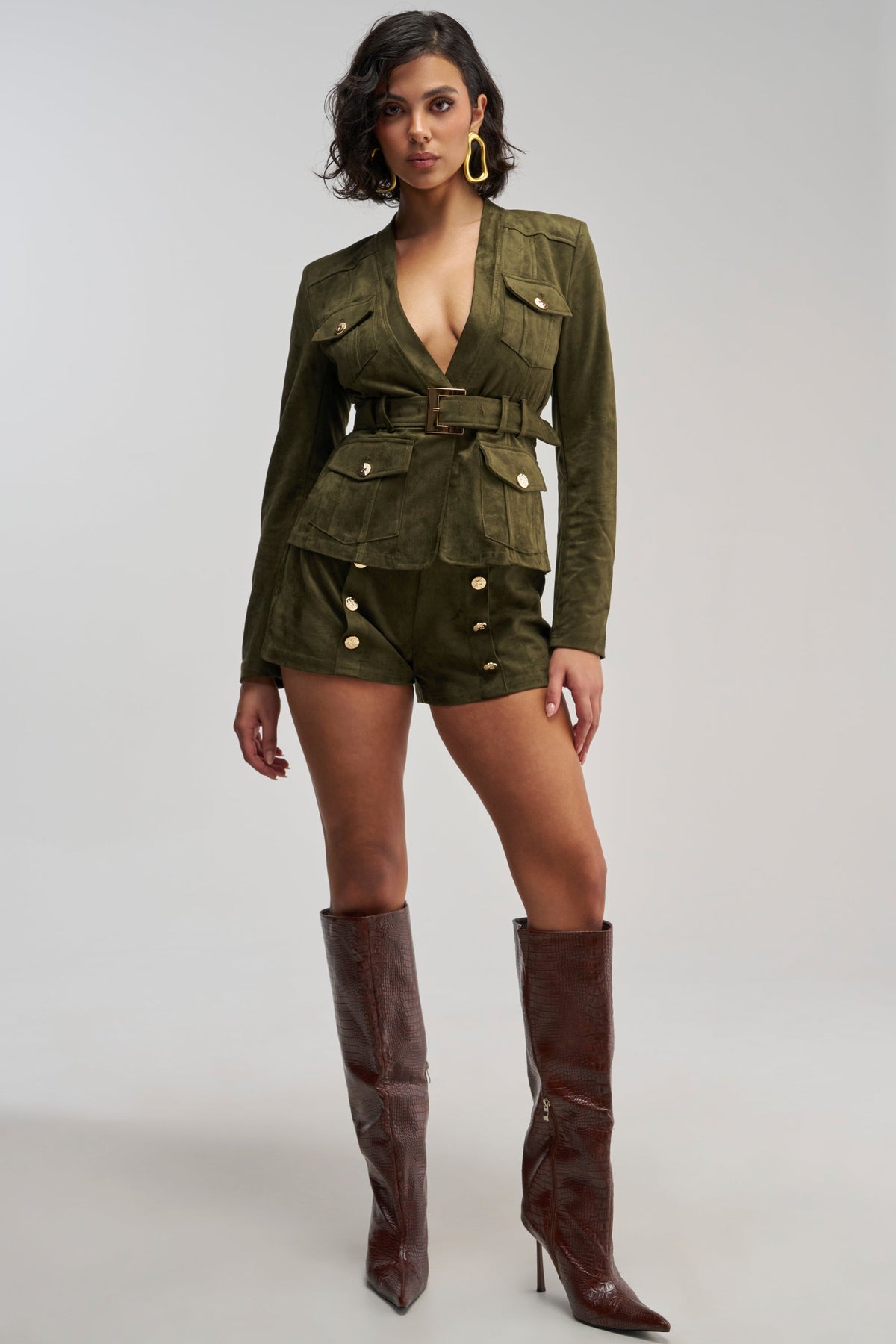 LOLITA FAUX SUEDE SHORTS