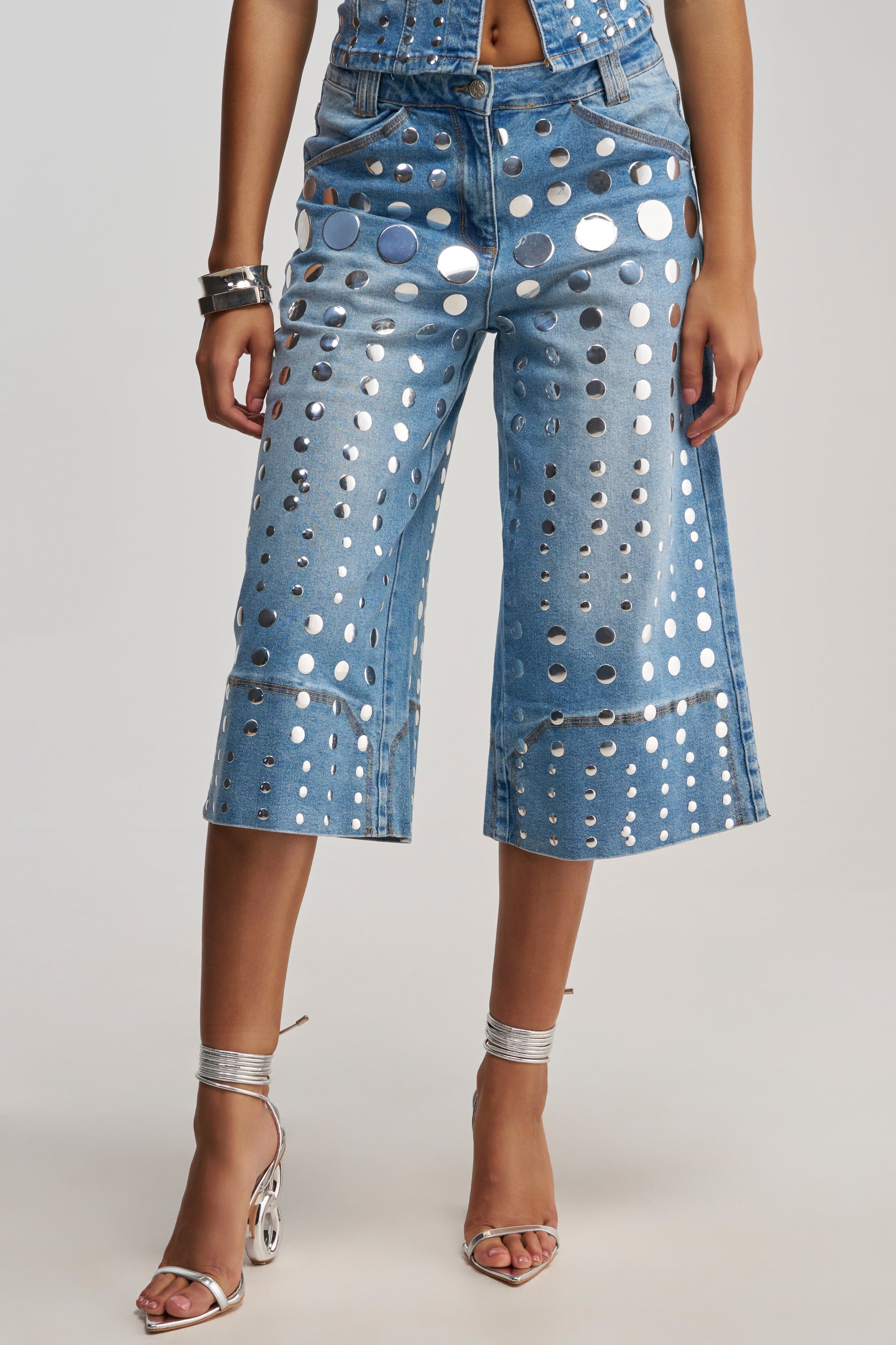 STUDS EVERYWHERE CULOTTE