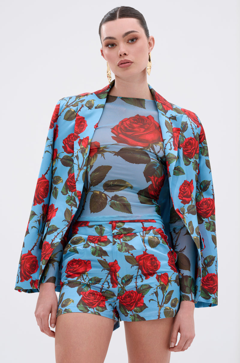 DOZEN ROSES MESH TOP