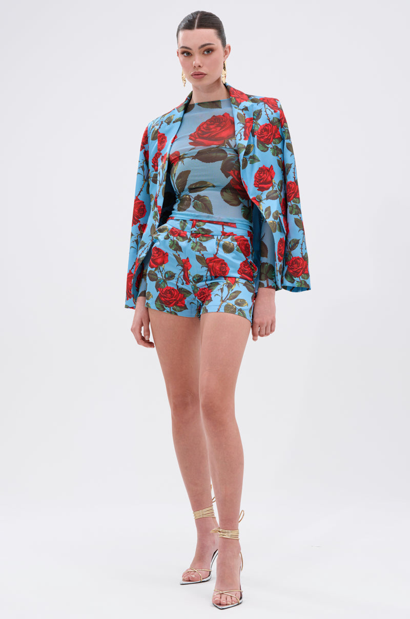 DOZEN ROSES MESH TOP