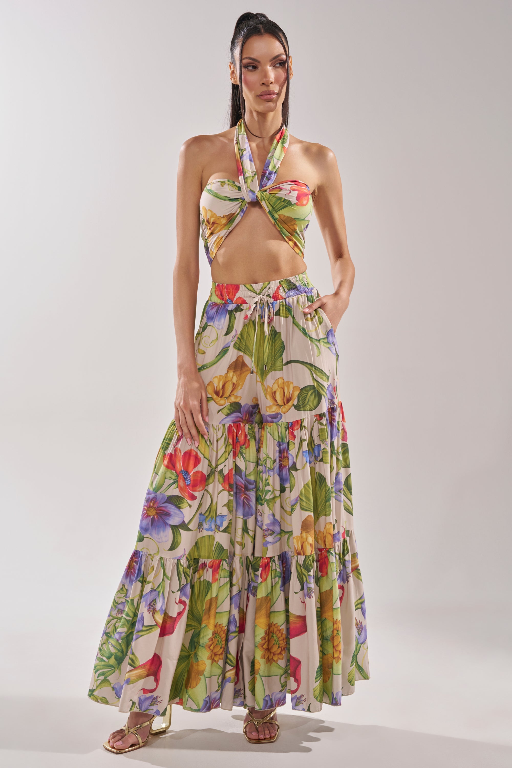 INTO THE GARDEN FLORAL BLOUSE