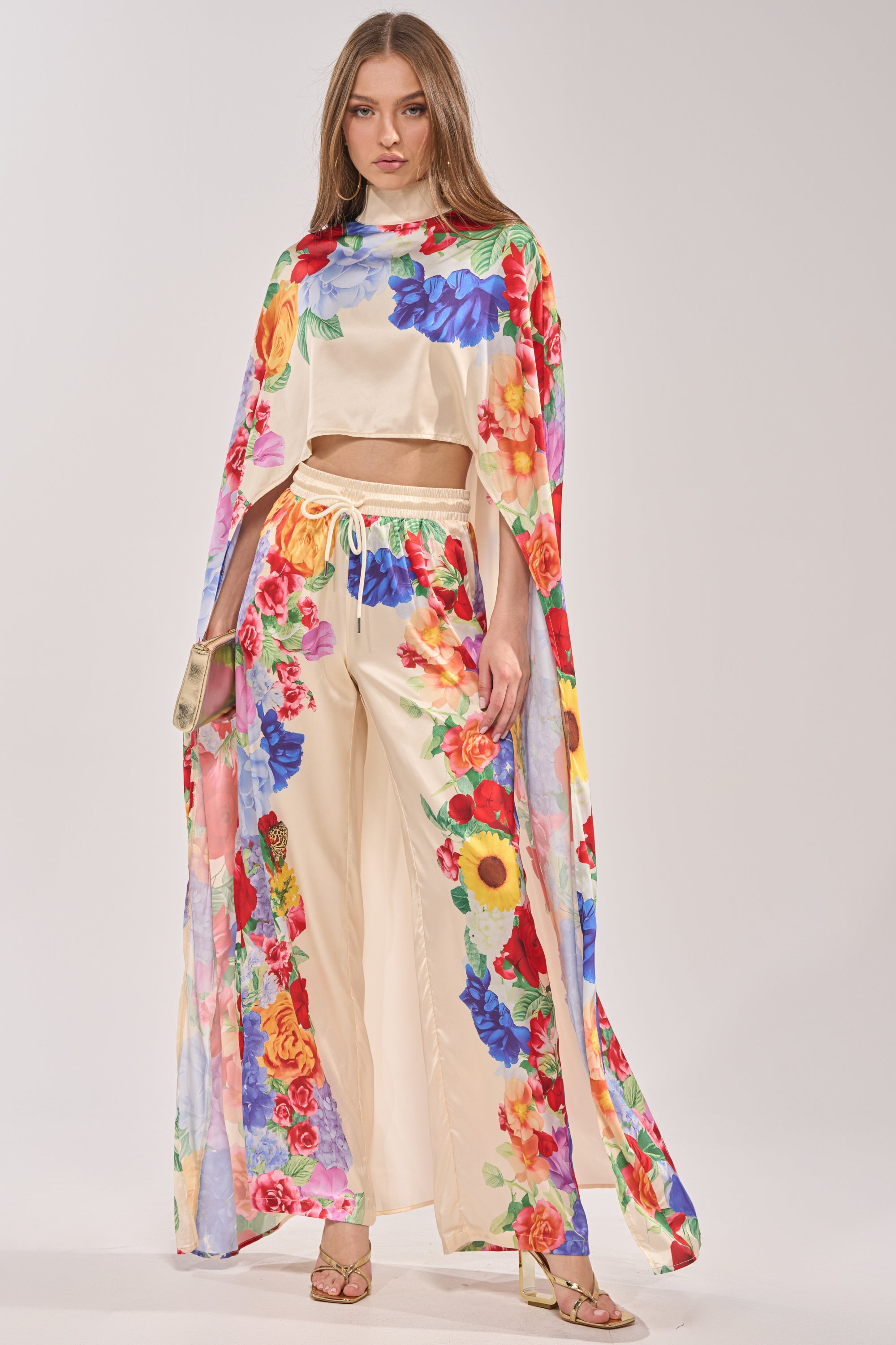 FLORAL BURST PALAZZO PANT