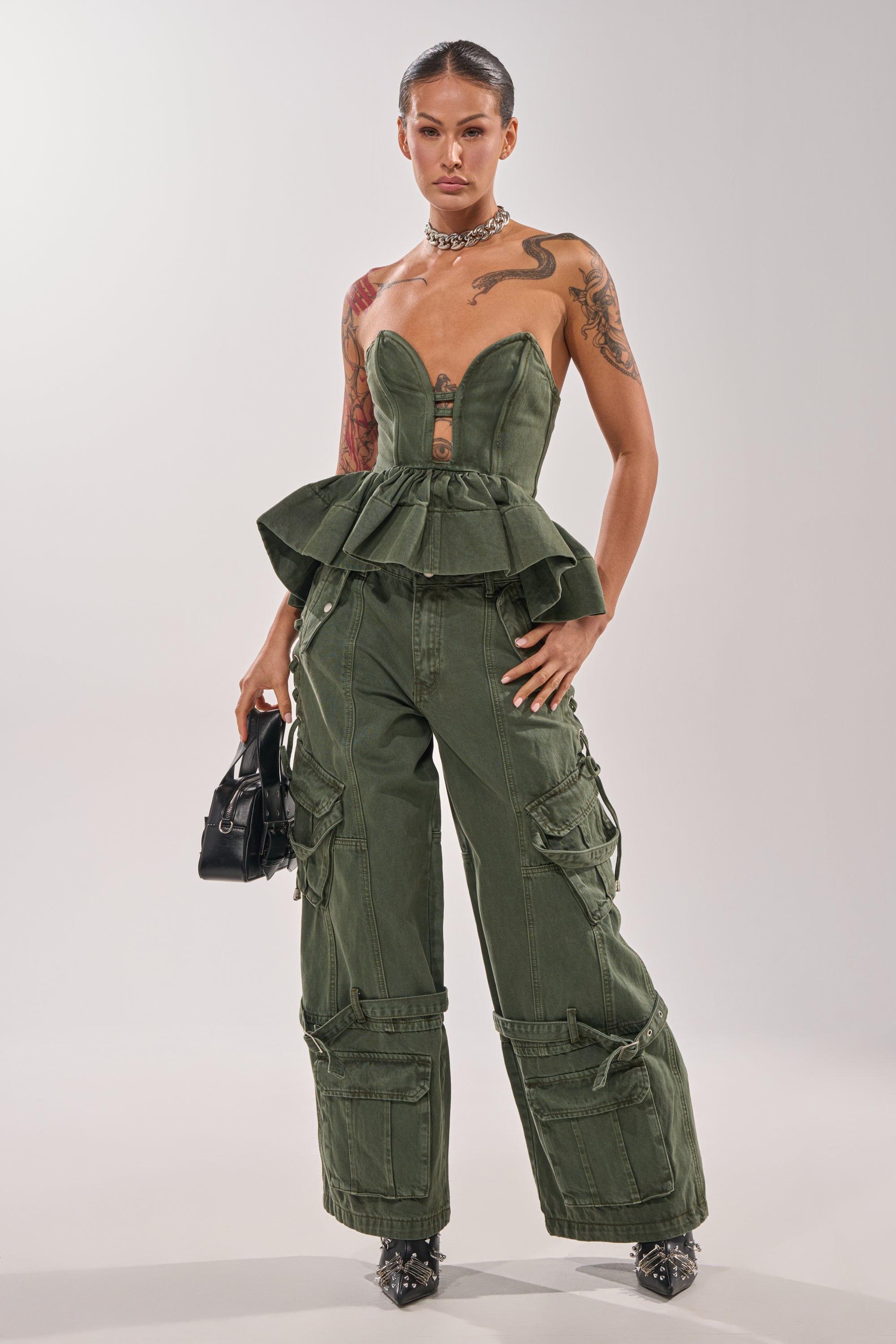 KARA DENIM CORSET