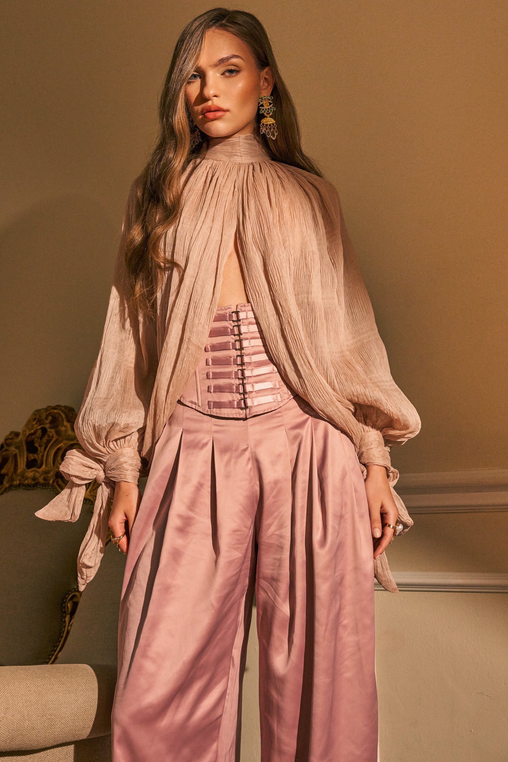 SOFT SEDUCTION CHIFFON BLOUSE