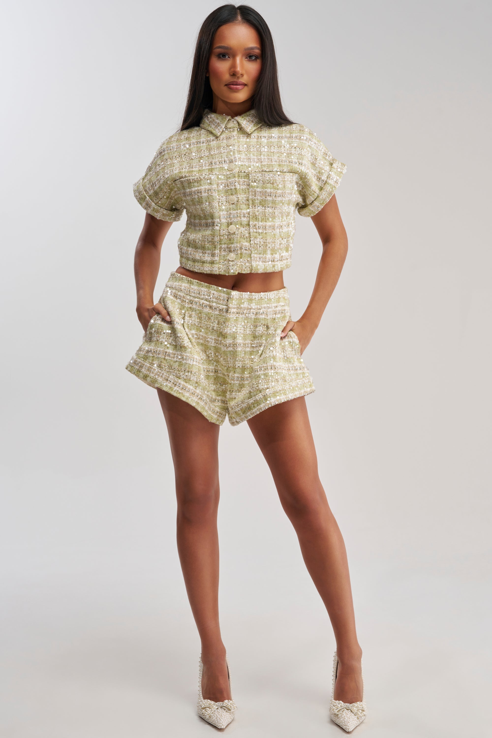 EASY TO LOVE TWEED BUTTON DOWN