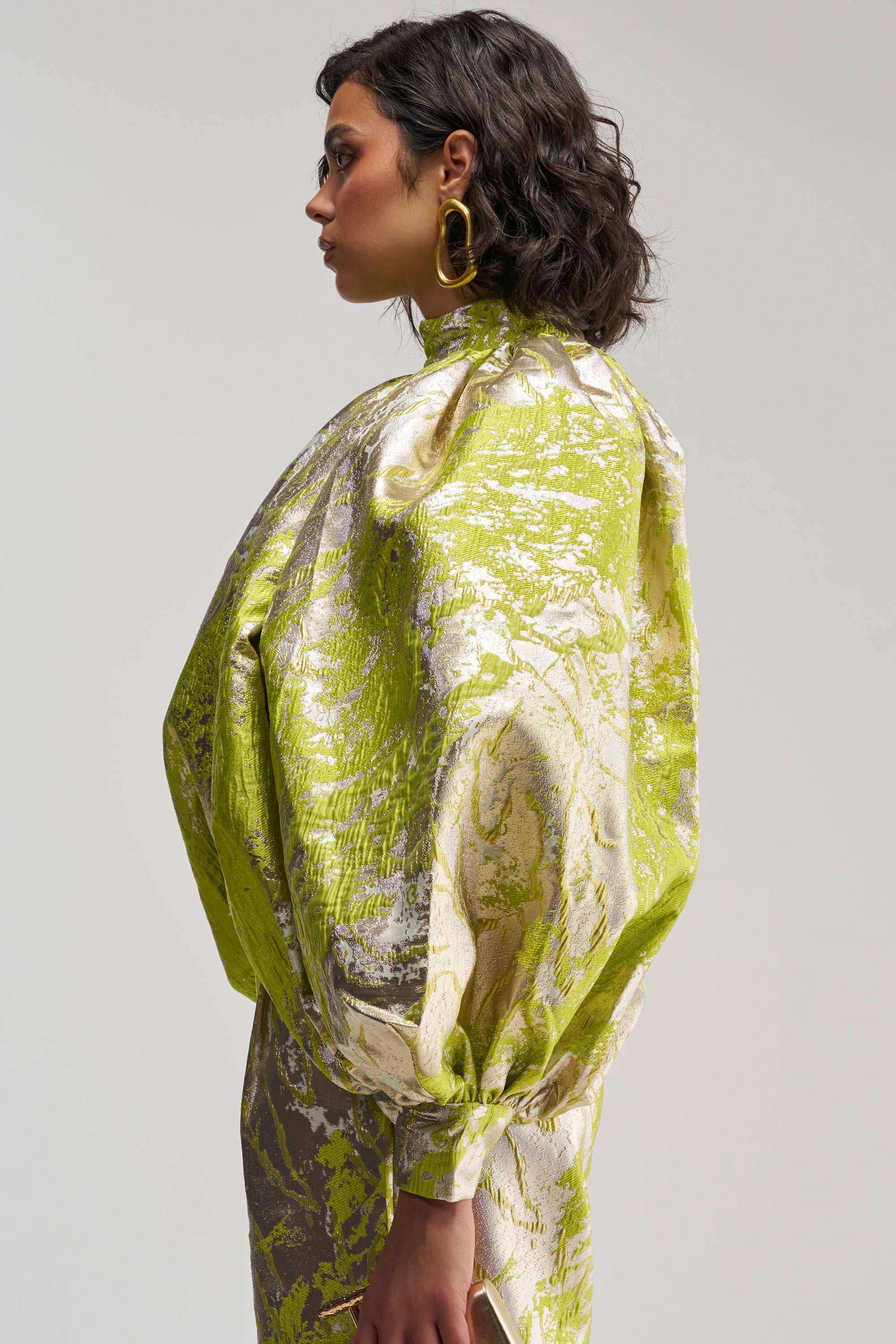ELECTRIC GARDEN BROCADE TOP