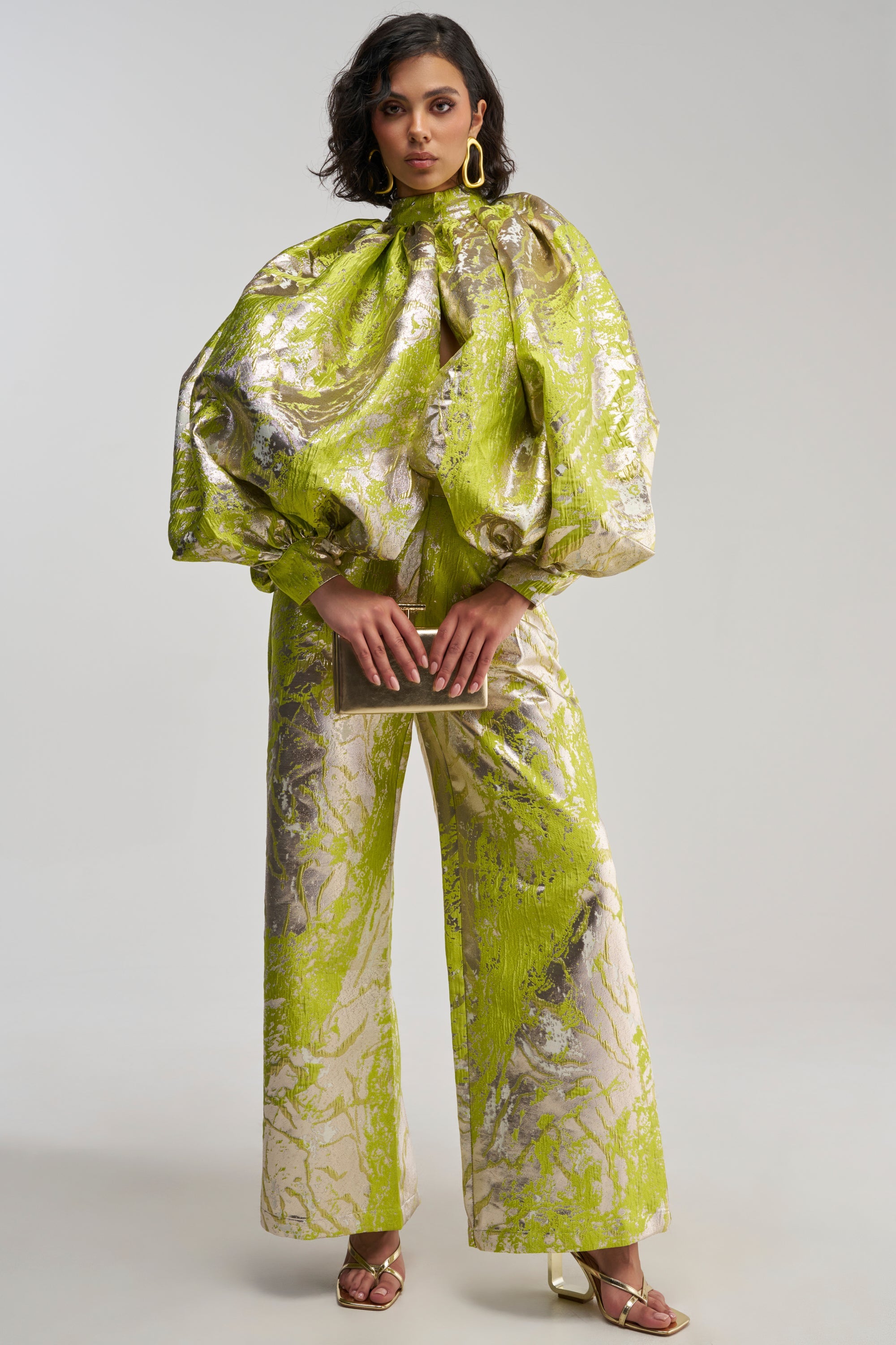 ELECTRIC GARDEN BROCADE TOP