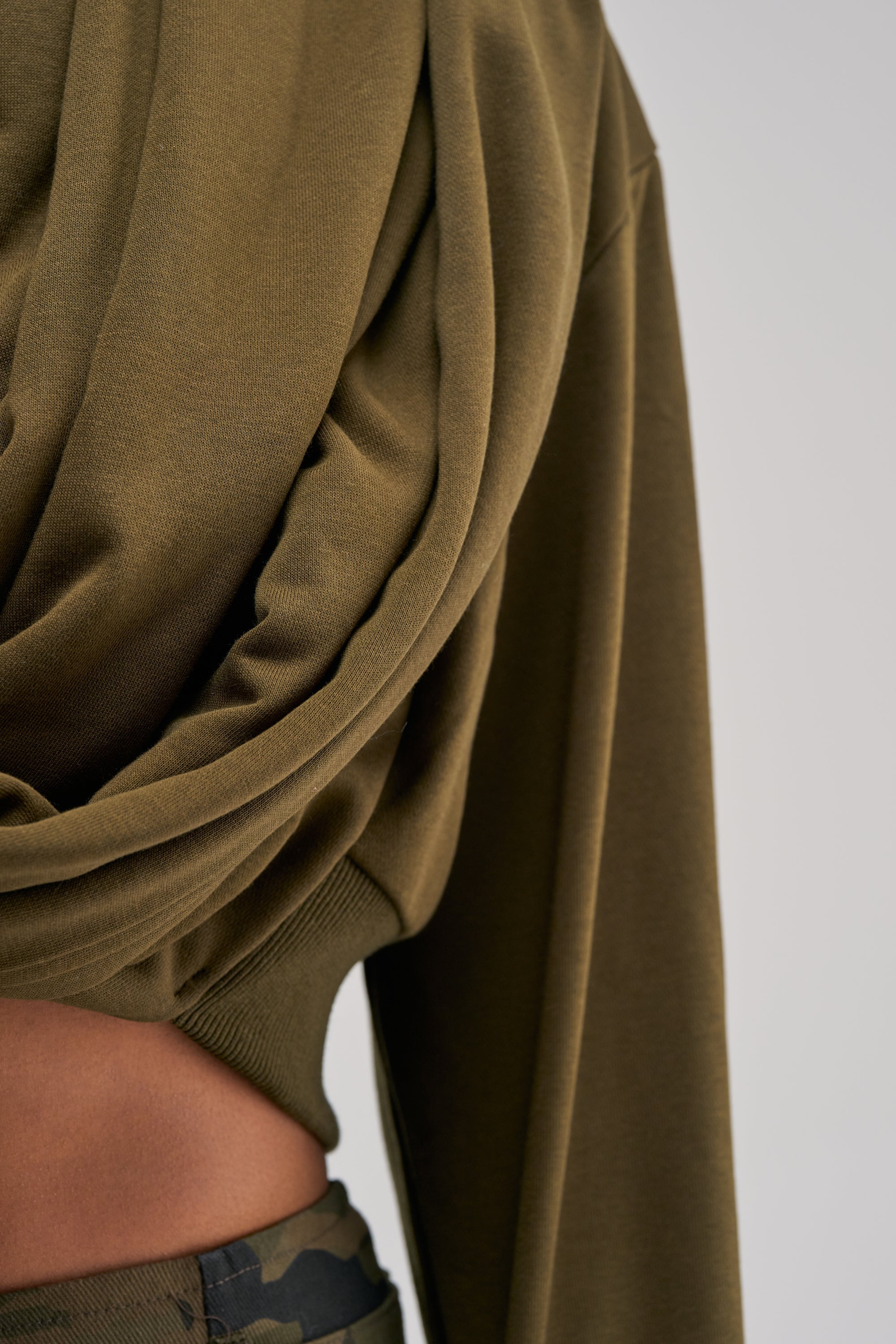 JUST TOO COOL FOR YOU SWEATSHIRT IN OLIVE
