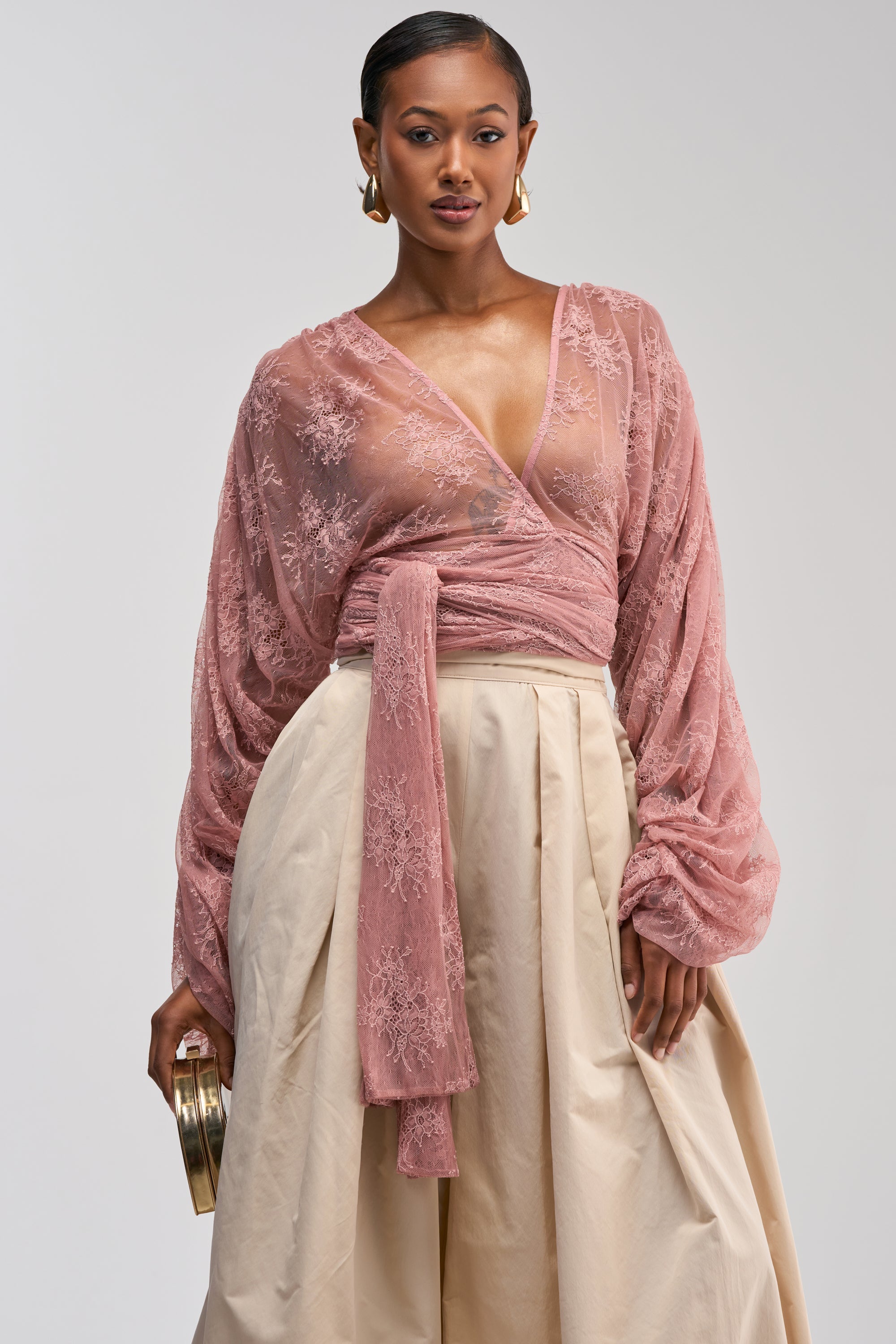 LOCKED IN LOVE LACE BLOUSE