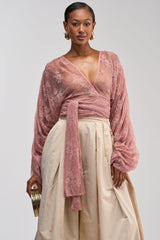 LOCKED IN LOVE LACE BLOUSE