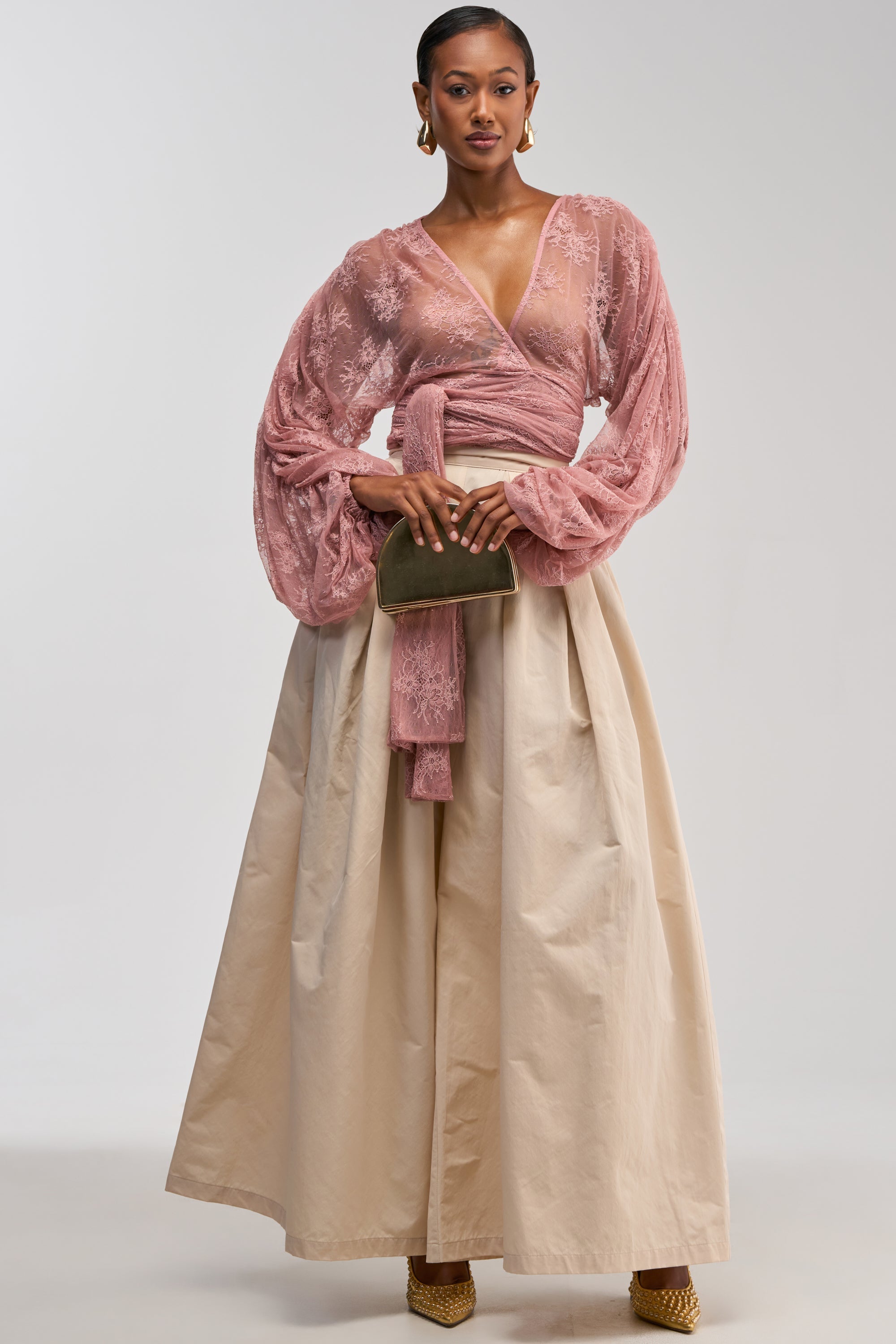 LOCKED IN LOVE LACE BLOUSE