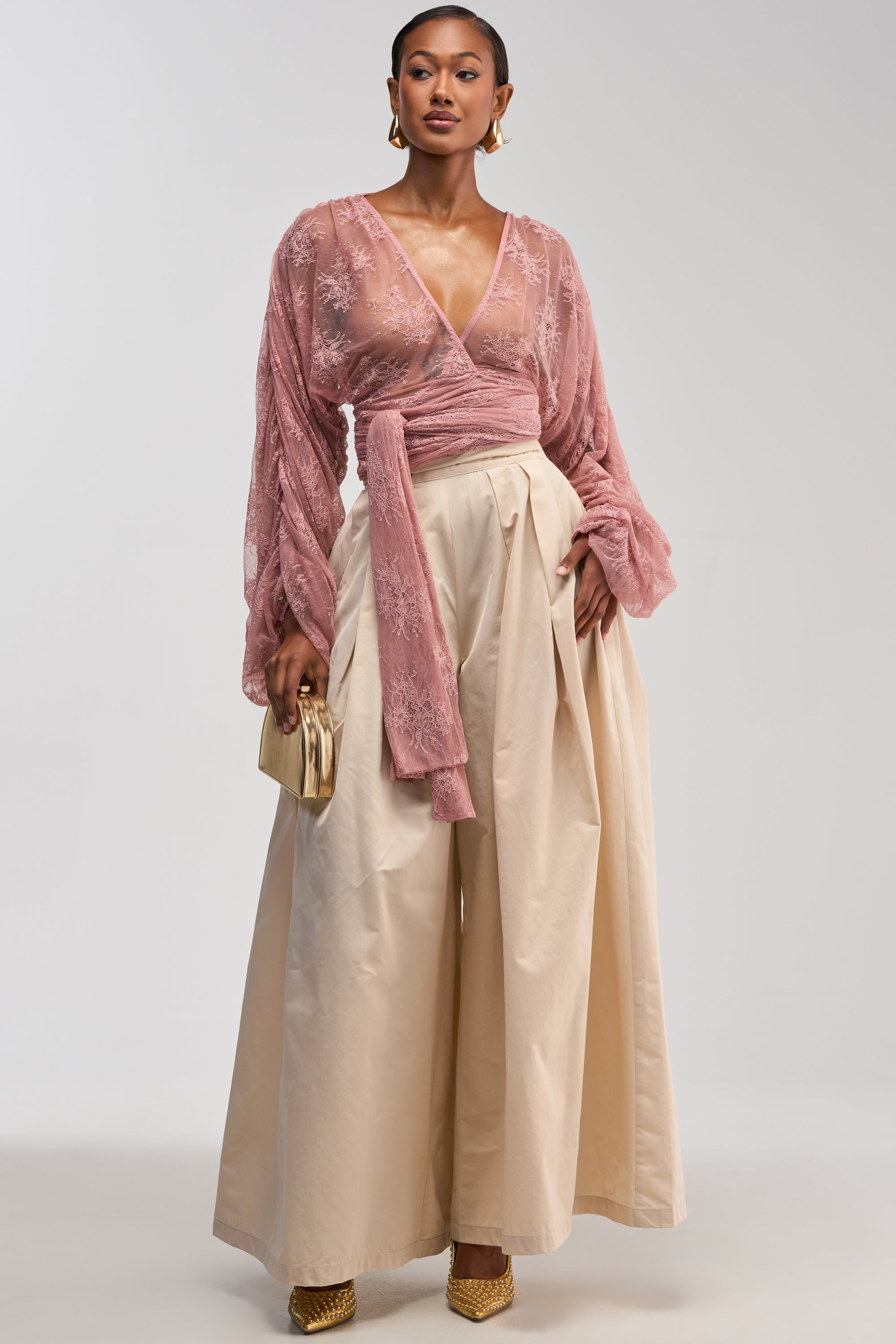 LOCKED IN LOVE LACE BLOUSE