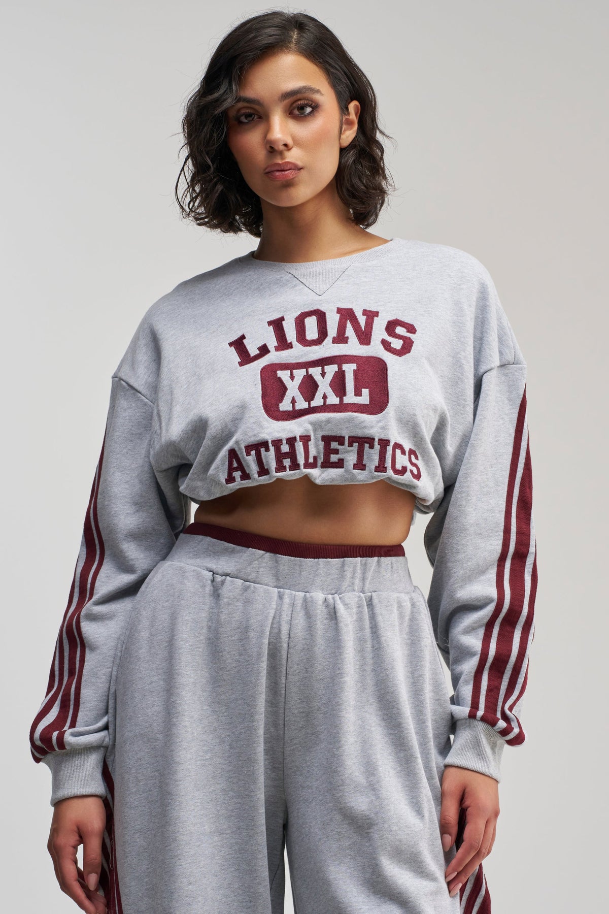 VICTORY LANE STRIPED SWEATSHIRT