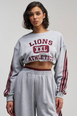 VICTORY LANE STRIPED SWEATSHIRT