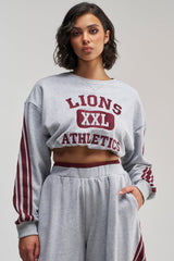 VICTORY LANE STRIPED SWEATSHIRT