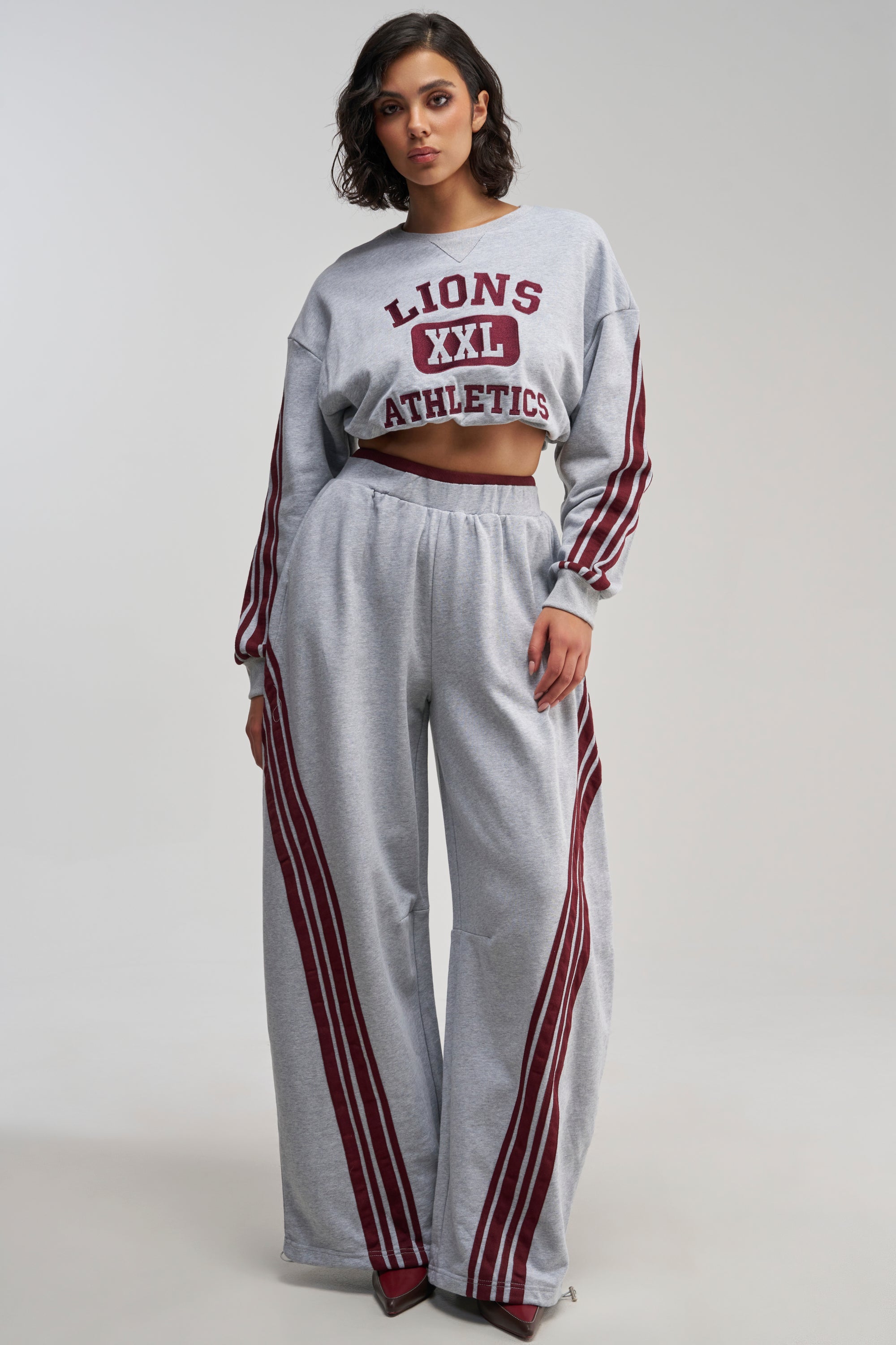VICTORY LANE STRIPED SWEATSHIRT