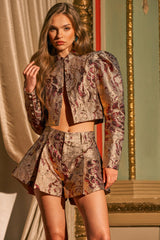 PENNY BROCADE BLAZER IN BRONZE