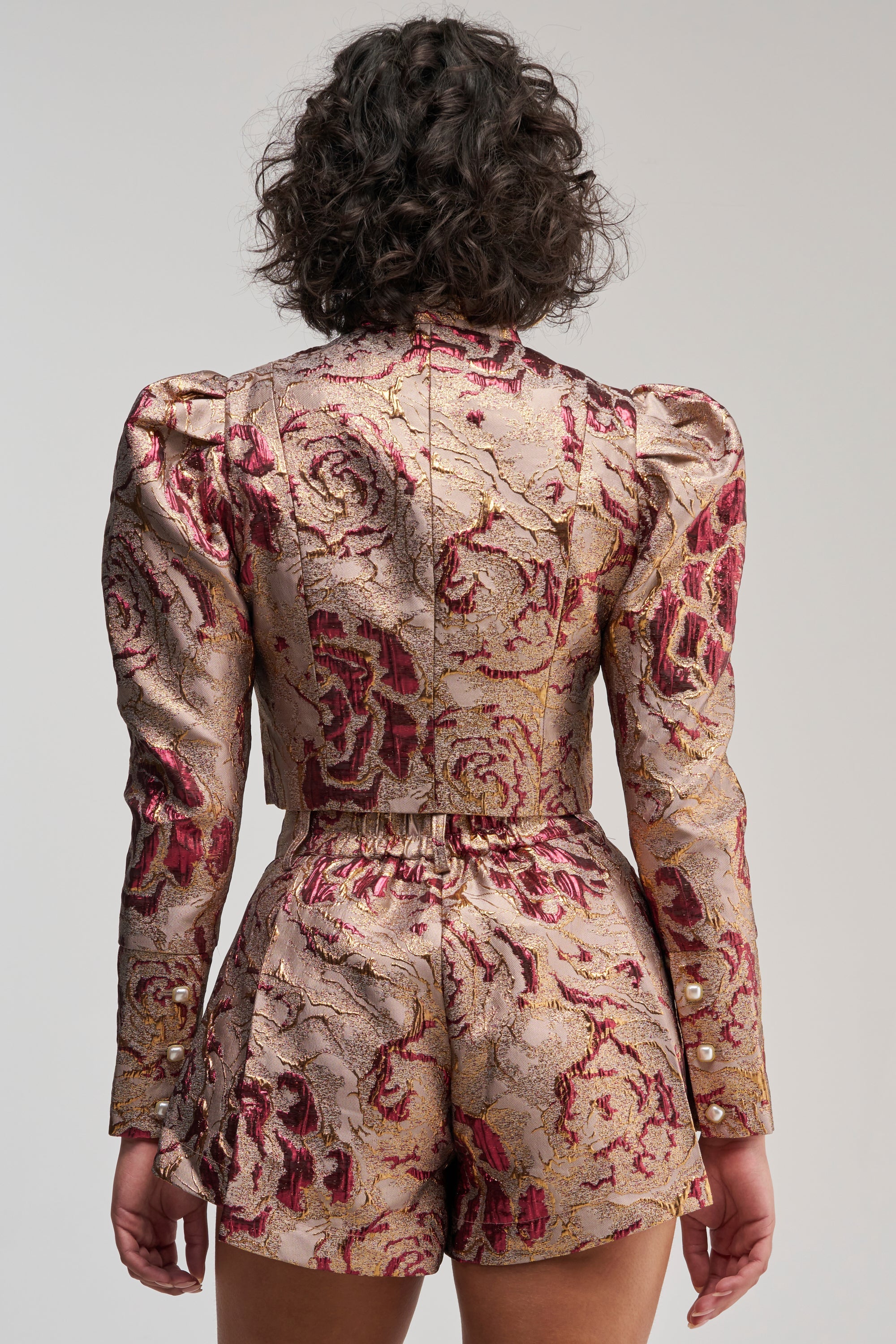 PENNY BROCADE BLAZER IN BRONZE