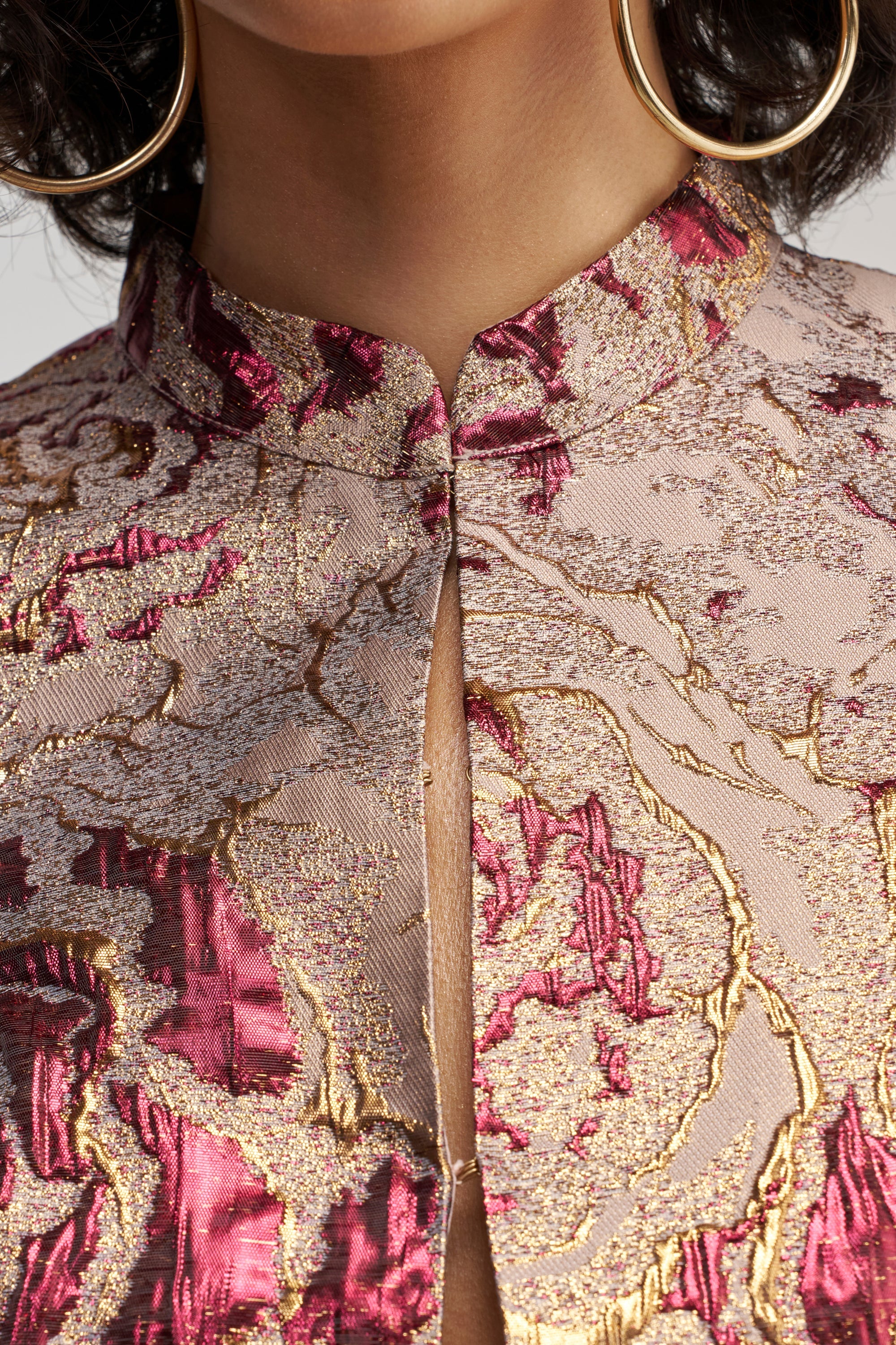 PENNY BROCADE BLAZER IN BRONZE