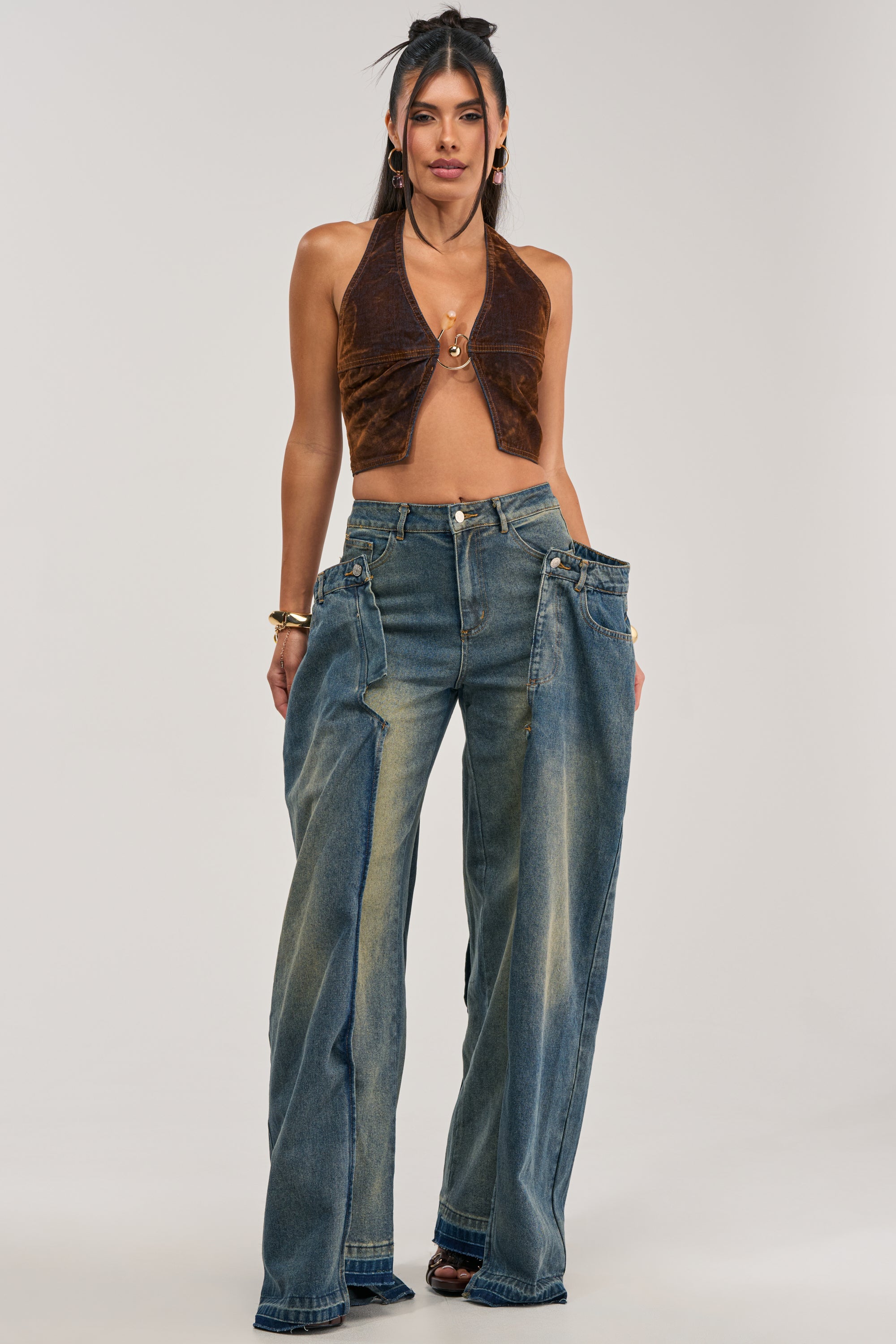 SEEING DOUBLE DECONSTRUCTED VINTAGE JEANS