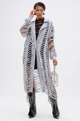 CUT IT OUT FRENCH TERRY TRENCH