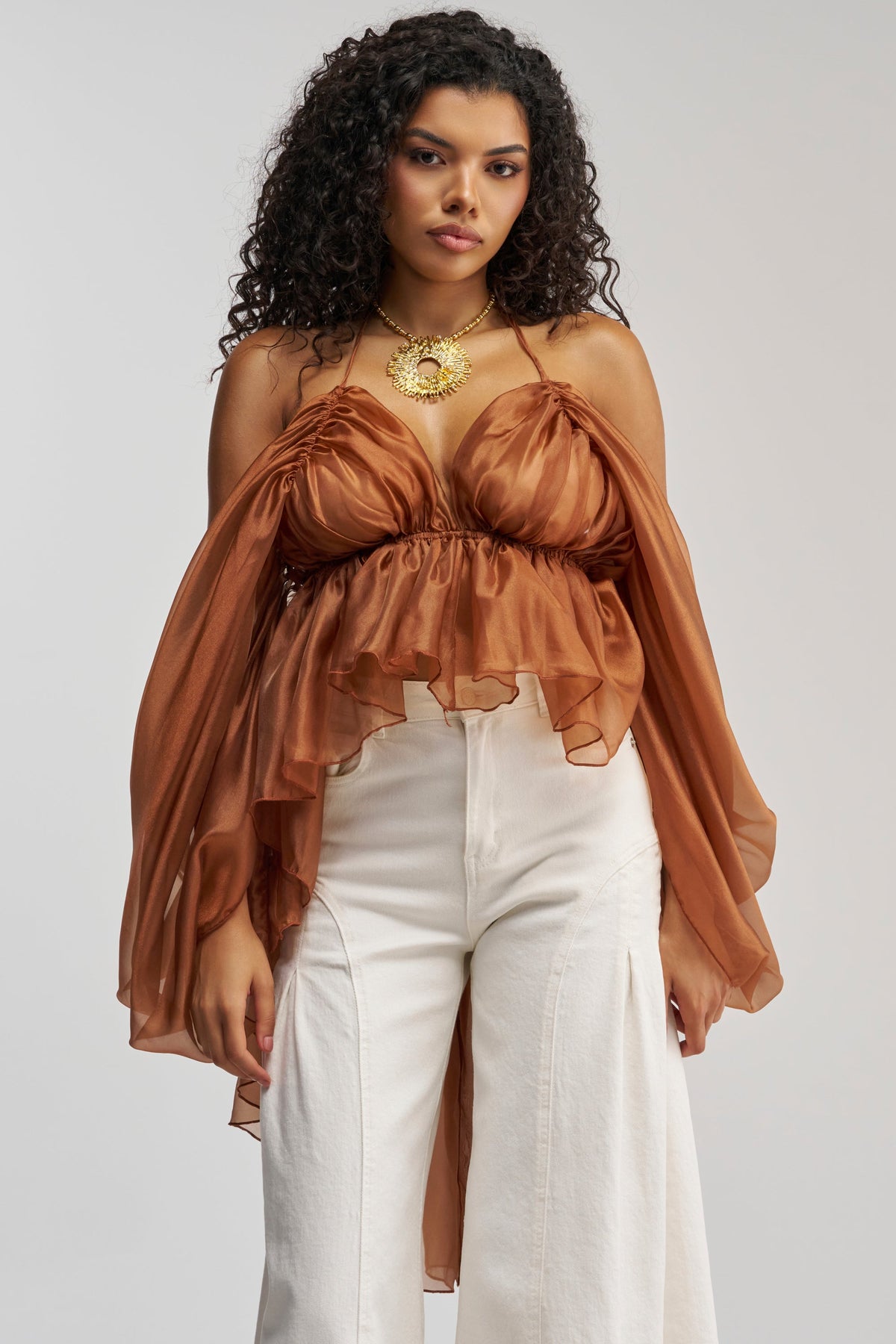 FLY WITH ME CHIFFON BLOUSE
