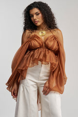 FLY WITH ME CHIFFON BLOUSE