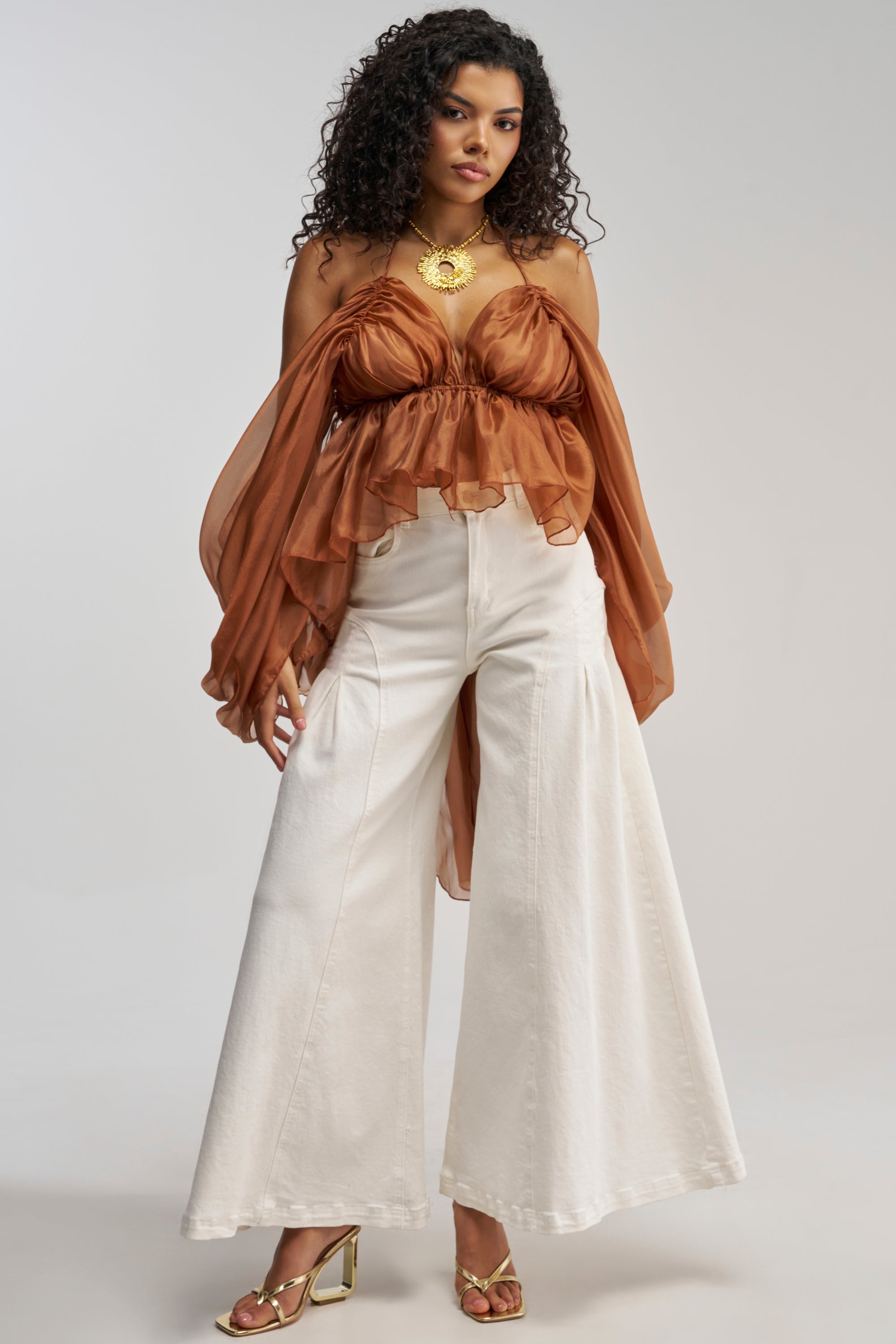 FLY WITH ME CHIFFON BLOUSE