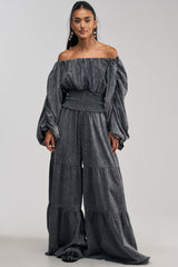DENIM FOR DAYS PALAZZO PANT IN DARK DENIM