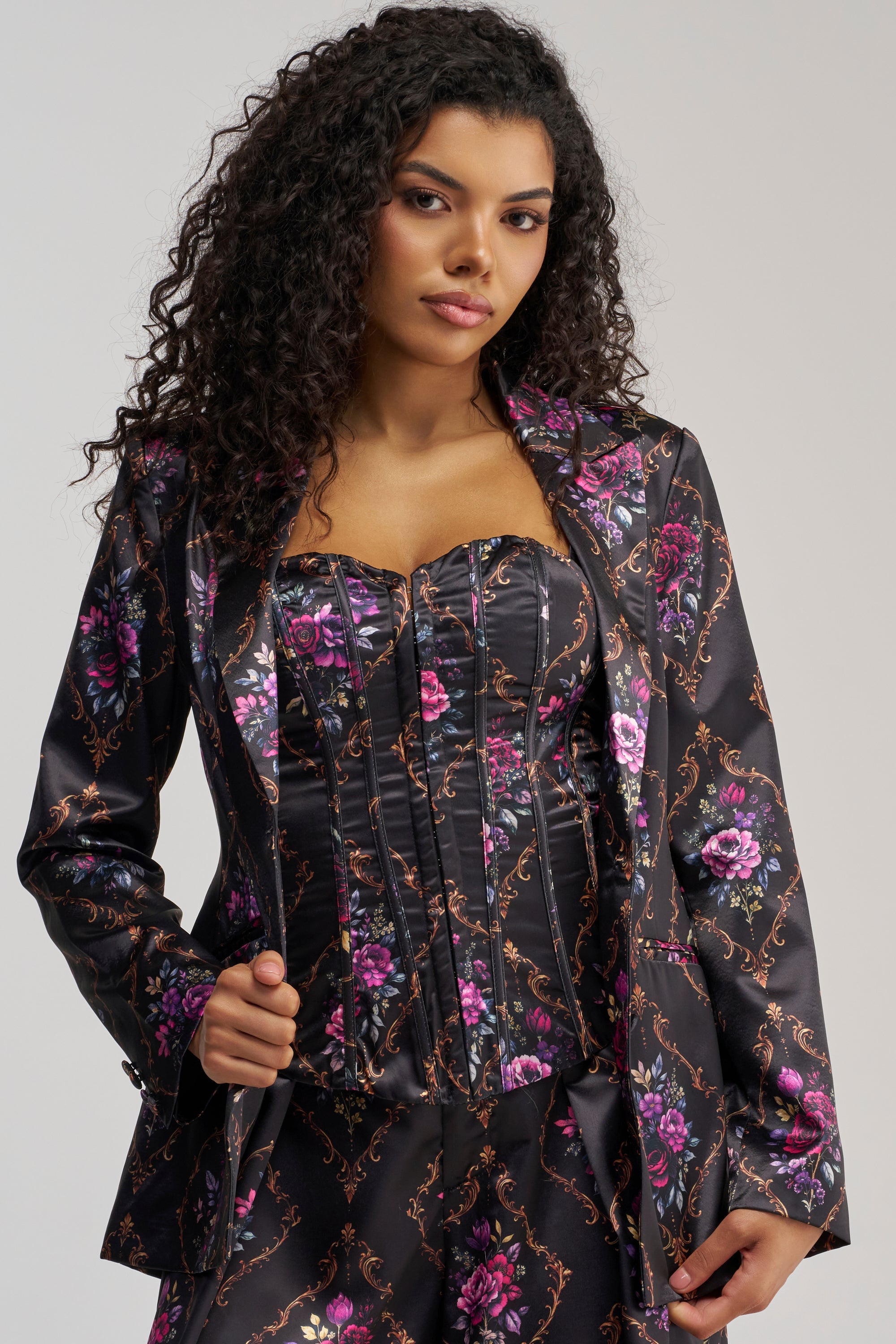 VERTIGO SATIN BLAZER